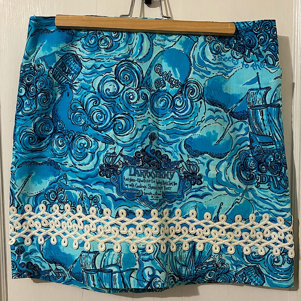 Lilly Pulitzer Holy Grail! Dark N Stormy Skirt